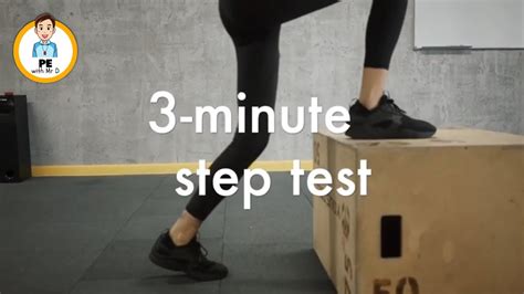 step drop test|3 minute step test chart.